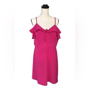 Vibrant Pink Sleeveless Dress